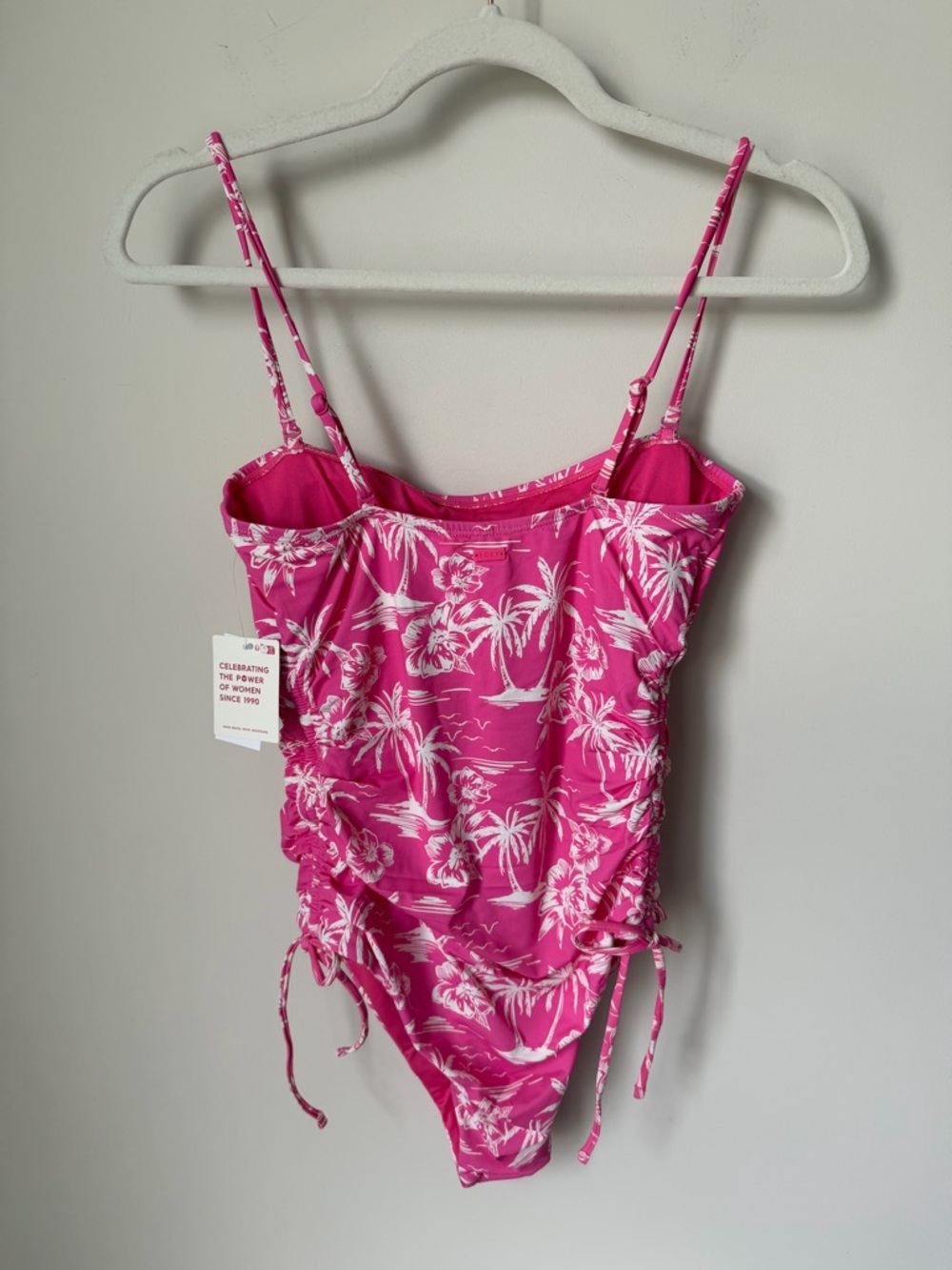 SOLD Roxy Pink Tropical One-Piece Swimsuit - Picture 7 of 7